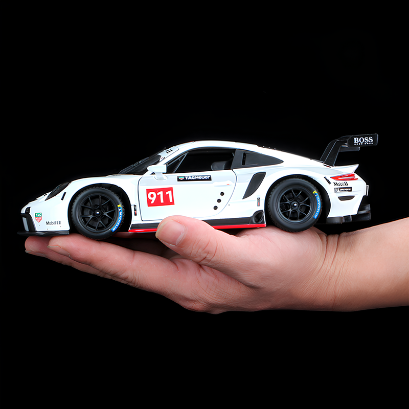 Miniatura Porsche 911 RSR WEC em Metal - 1:24