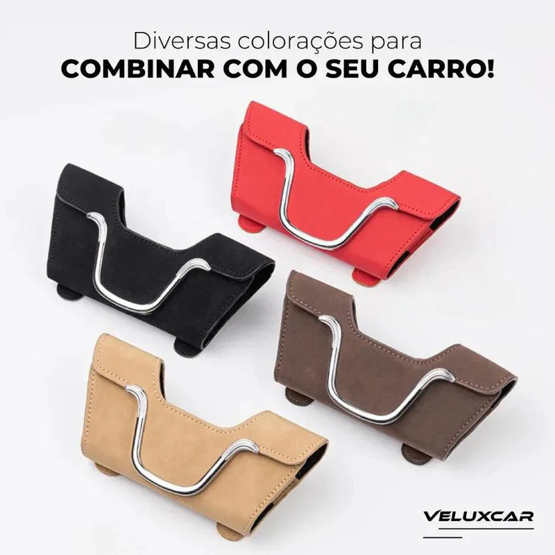 Porta Óculos Automotivo com Aba Magnética - VeluxGlas™