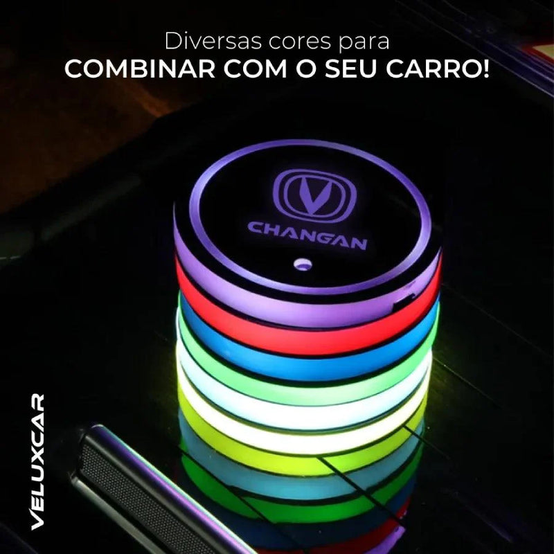 Porta Copos Personalizado com Luz de Led - Velux GlowCup™ [COMPRE 1 LEVE 2]