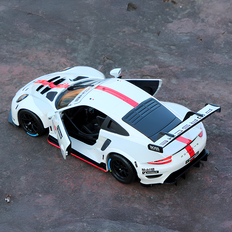 Miniatura Porsche 911 RSR WEC em Metal - 1:24