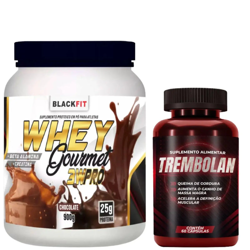 Whey Protein 3W PRO + Trembolan Massa Muscular Melhor Que Crescimento