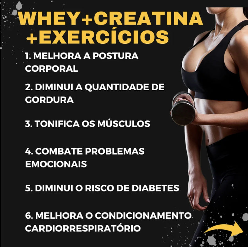 Whey Protein 3W PRO + Trembolan Massa Muscular Melhor Que Crescimento