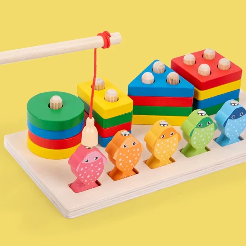 Brinquedo Montessori Educativo 2 em 1 - Aprendizado e Diversão