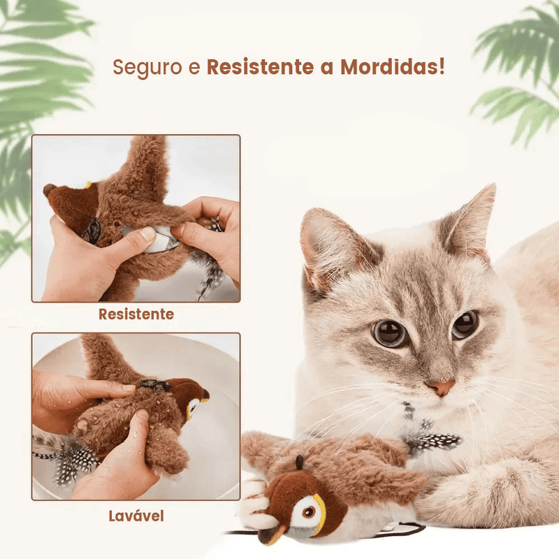 Brinquedo Pássaro interativo para gatos