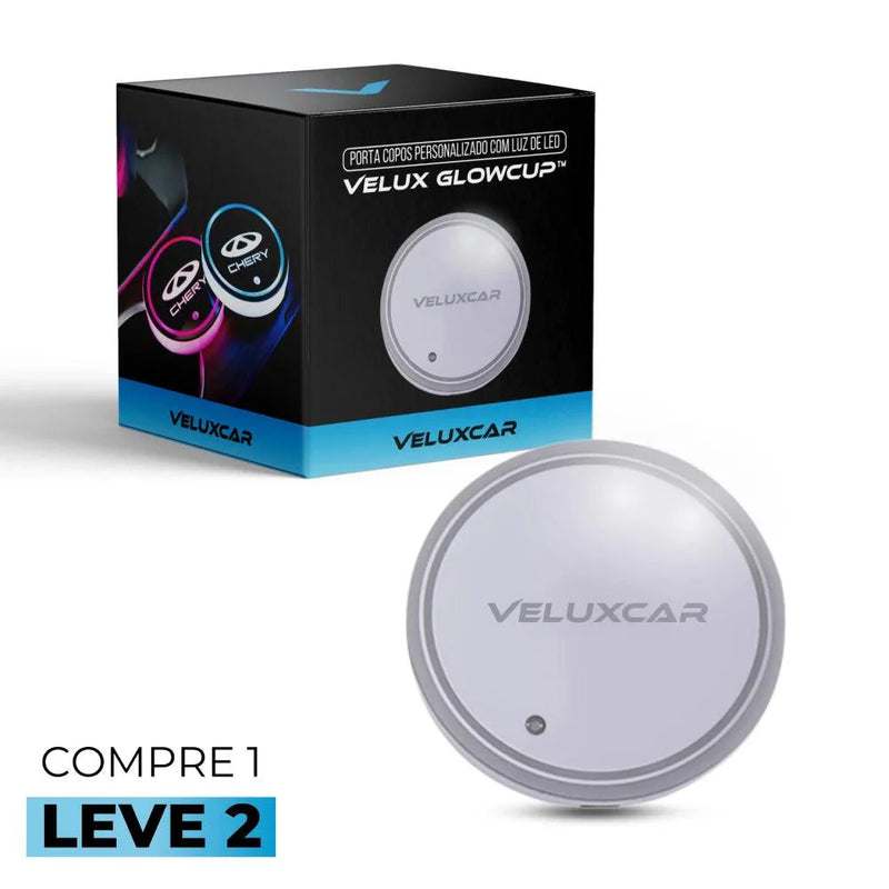 Porta Copos Personalizado com Luz de Led - Velux GlowCup™ [COMPRE 1 LEVE 2]