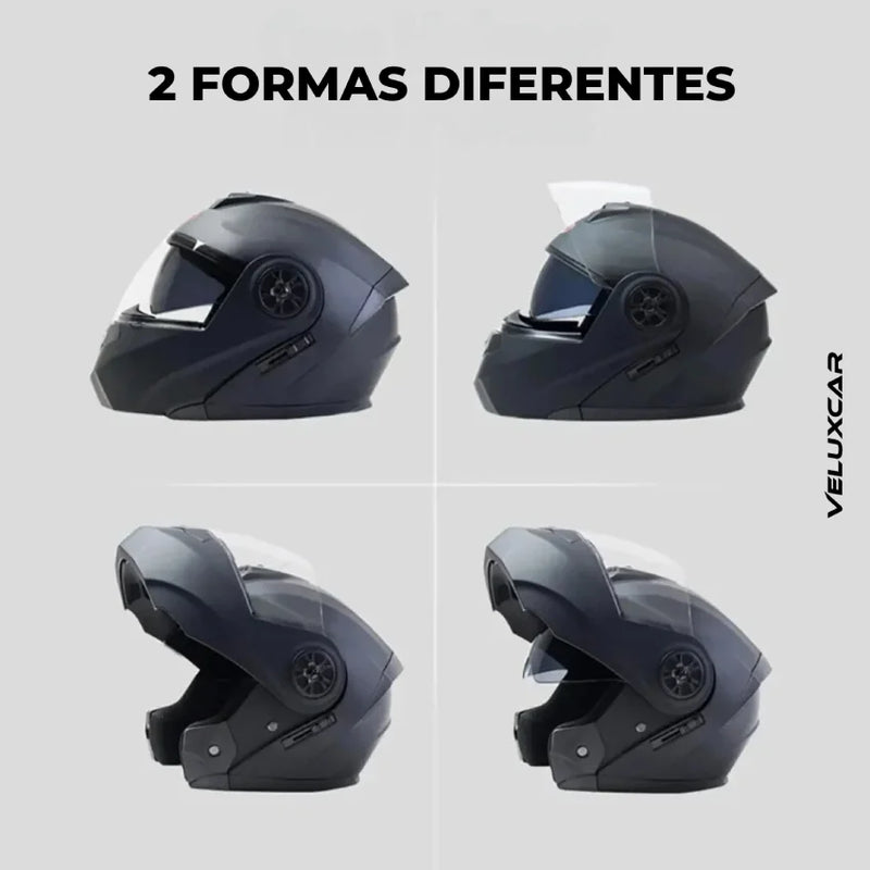 Capacete Fechado com Lente Dupla - RaceVelux™