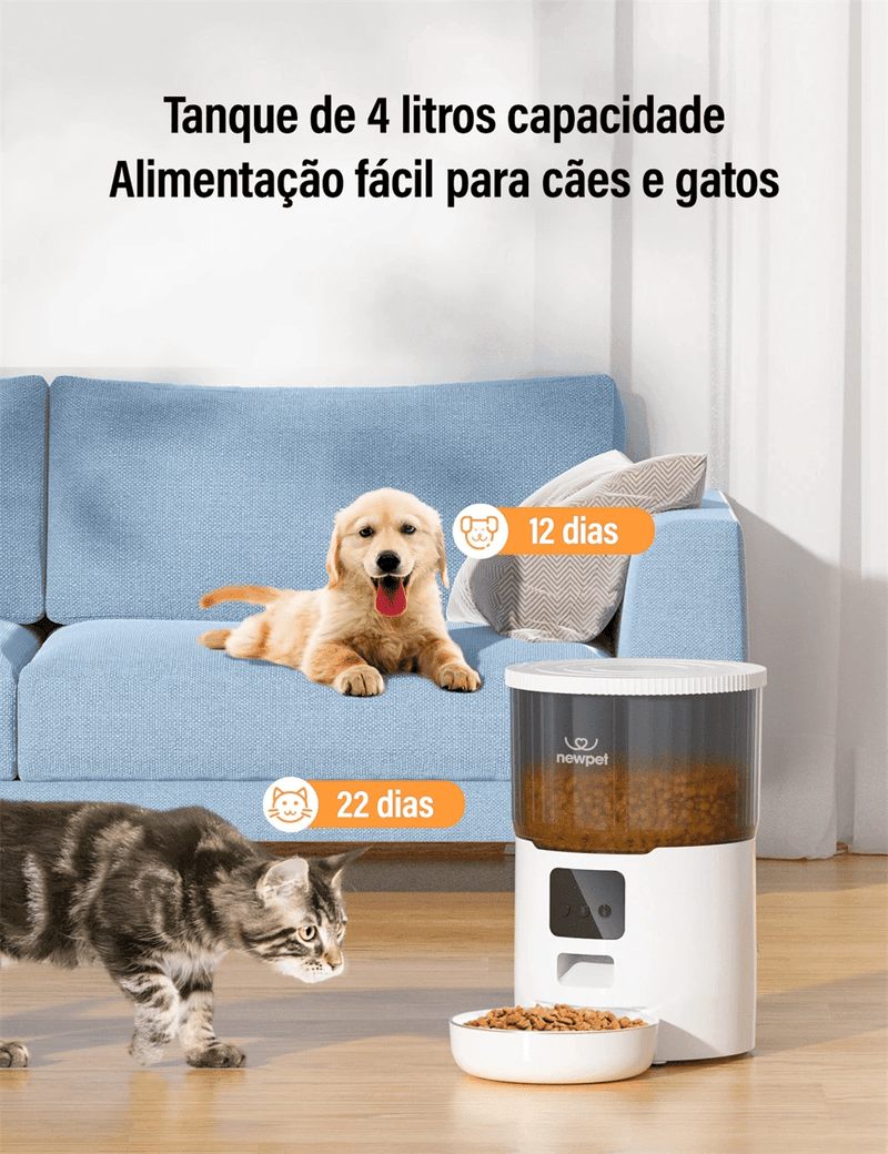 Comedouro automático programável pets