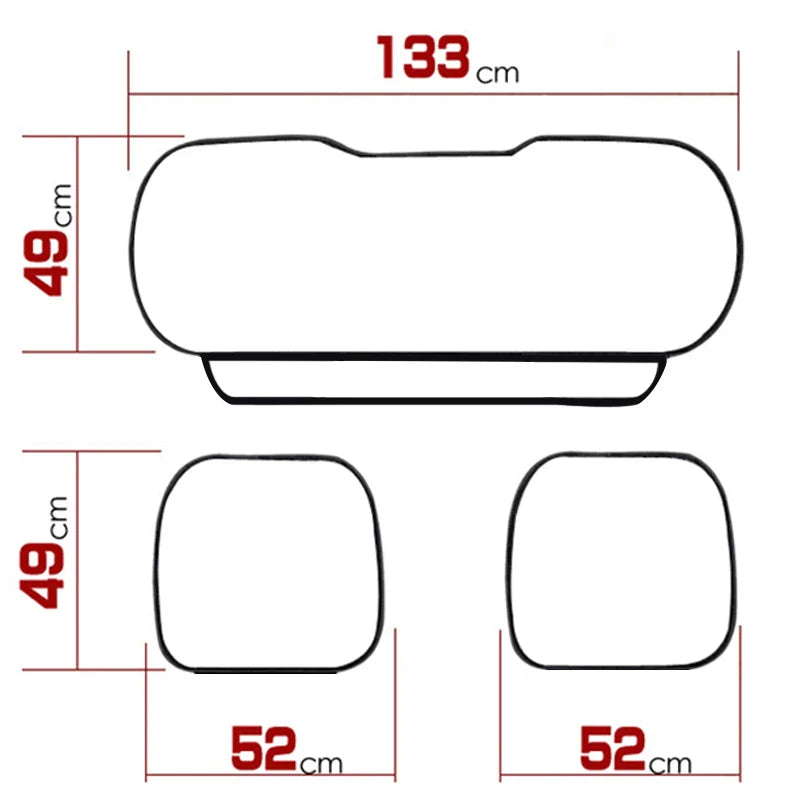 Capas de Banco de Couro Universal para Carros - Protetor de Assento Automotivo