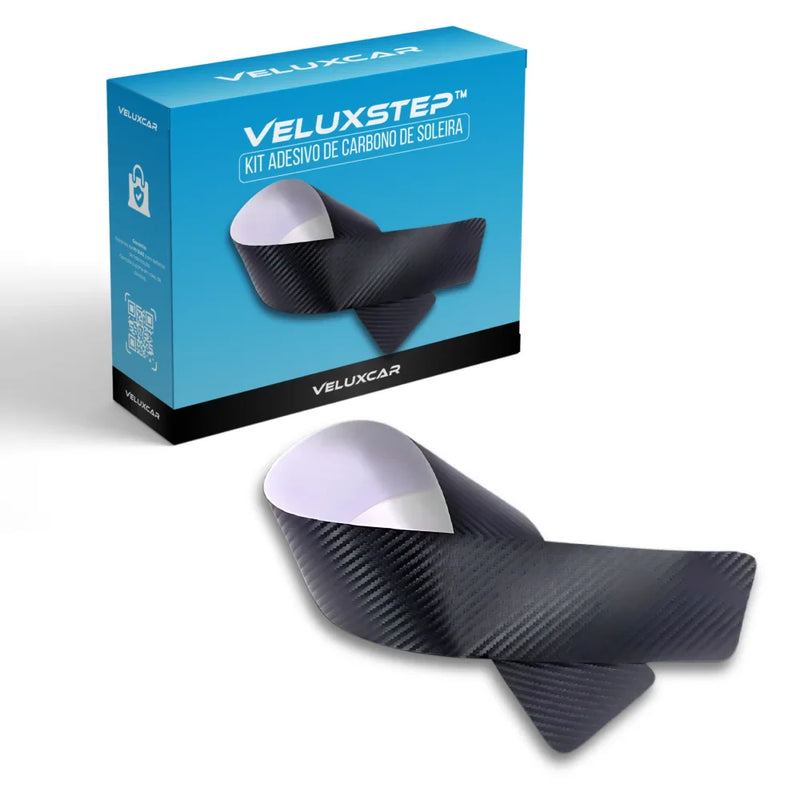 Kit Adesivo de Carbono de Soleira Automotivo - VeluxStep™