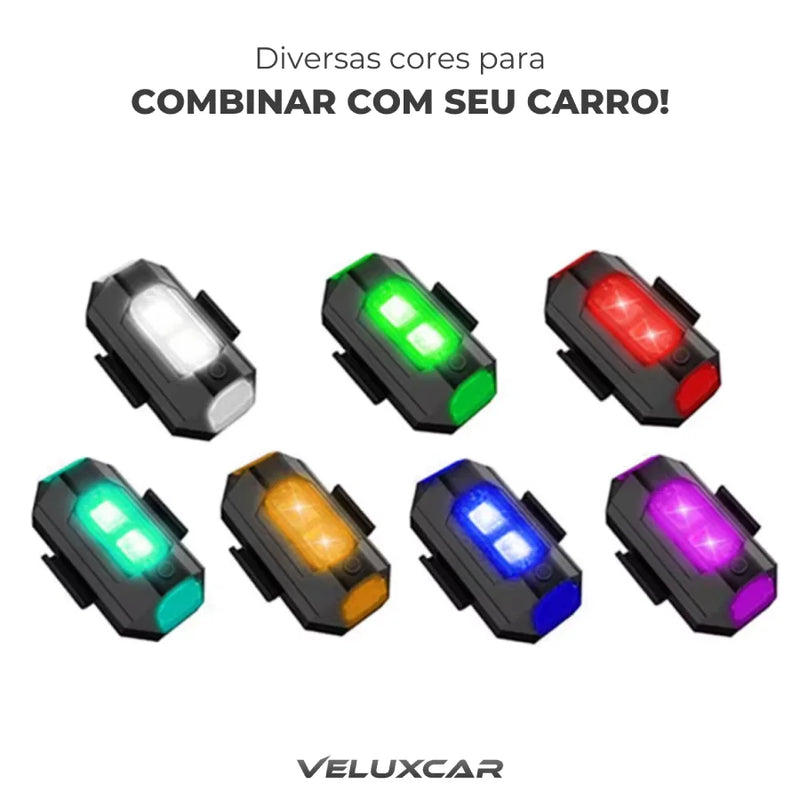 Mini Luz de LED Anti Colisão Automotiva - Velux MiniGlow™