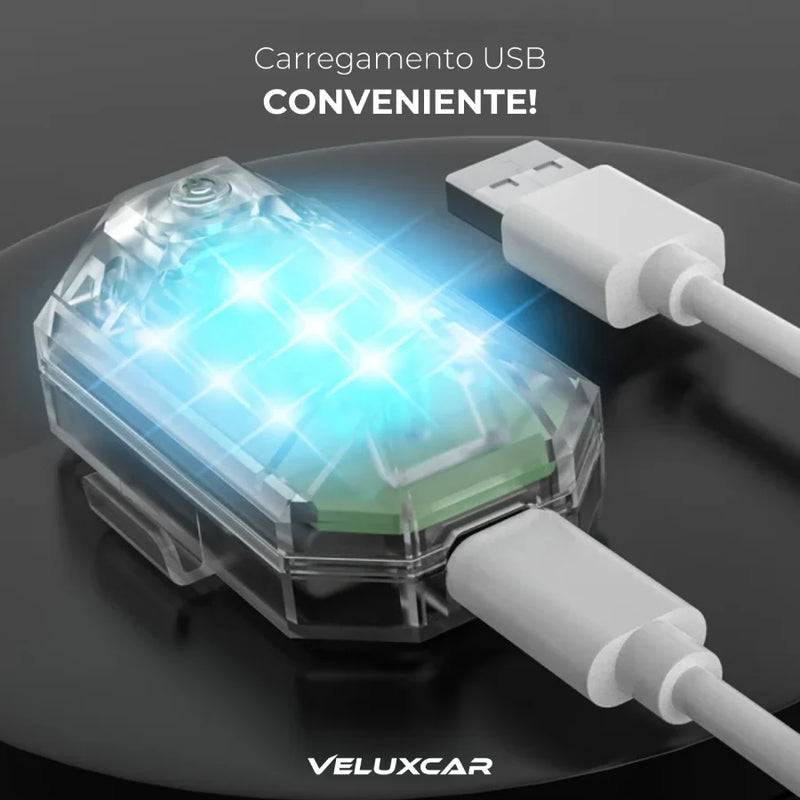 Mini Luz de LED Automotiva com Controle Remoto - Velux LedGlow™