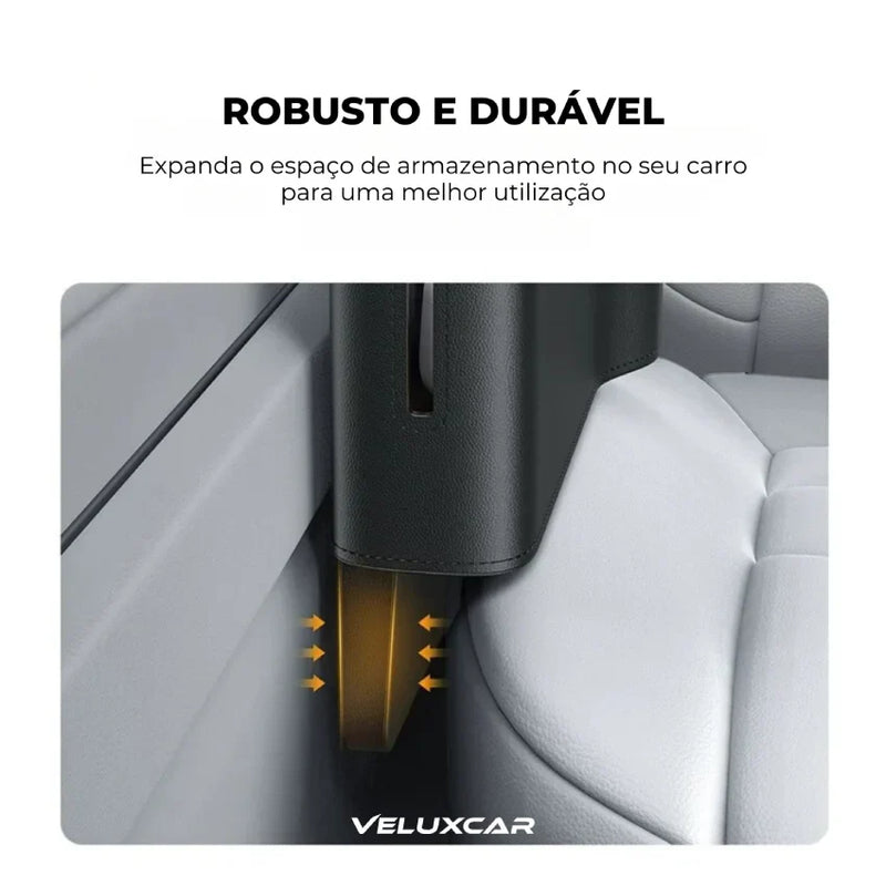 Organizador de Assento Automotivo com Porta-copos - VeluxGap™