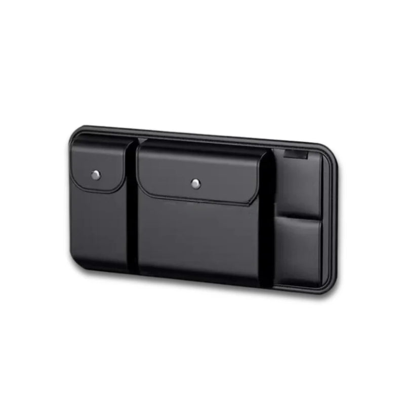 Organizador de Visor de Carro Luxuoso | Armazenamento em Couro PU - VeluxStorage™