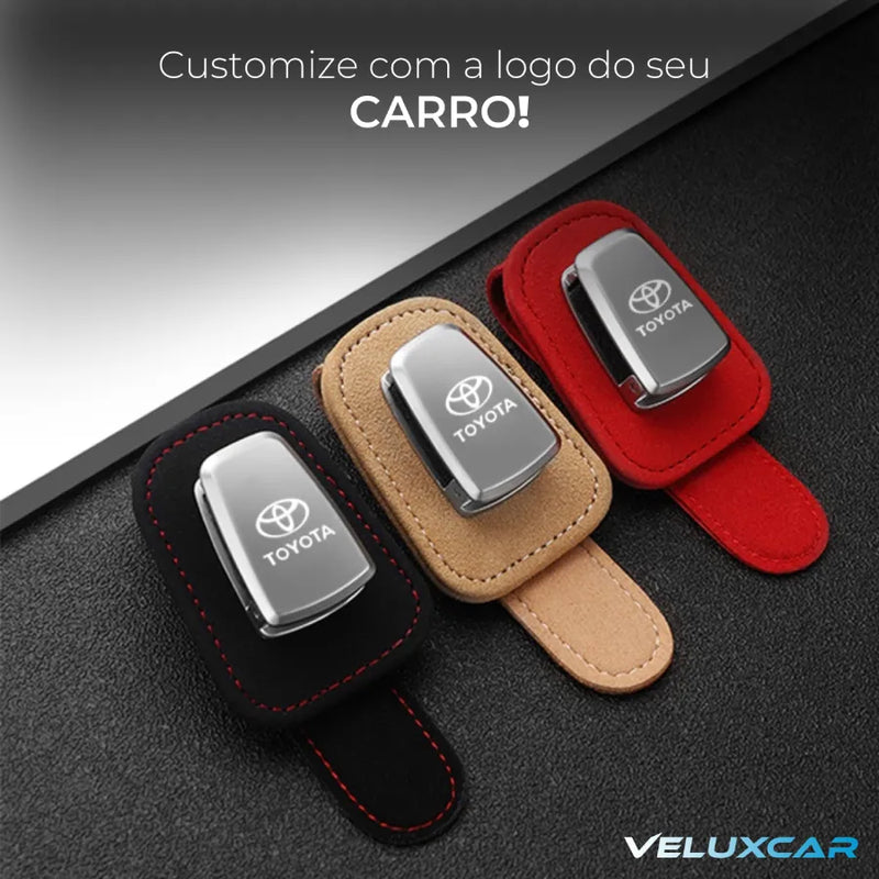 Porta Óculos Automotivo 2 em 1 - VeluxGlasses™