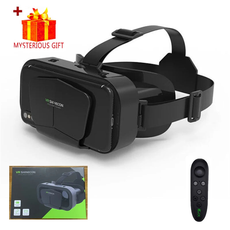 Óculos VR (Realidade Virtual) Headset Dispositivos Viar Capacete Lentes 3D Óculos Inteligentes para Smartphones Acessório de Jogo para Celular