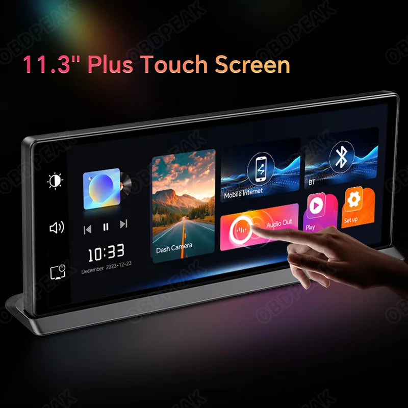 Central Multimidia K2 Pro - Tela 11.3" Touch Screen (Câmera 4K)