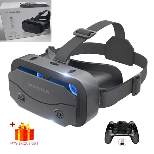 Óculos VR (Realidade Virtual) Headset Dispositivos Viar Capacete Lentes 3D Óculos Inteligentes para Smartphones Acessório de Jogo para Celular