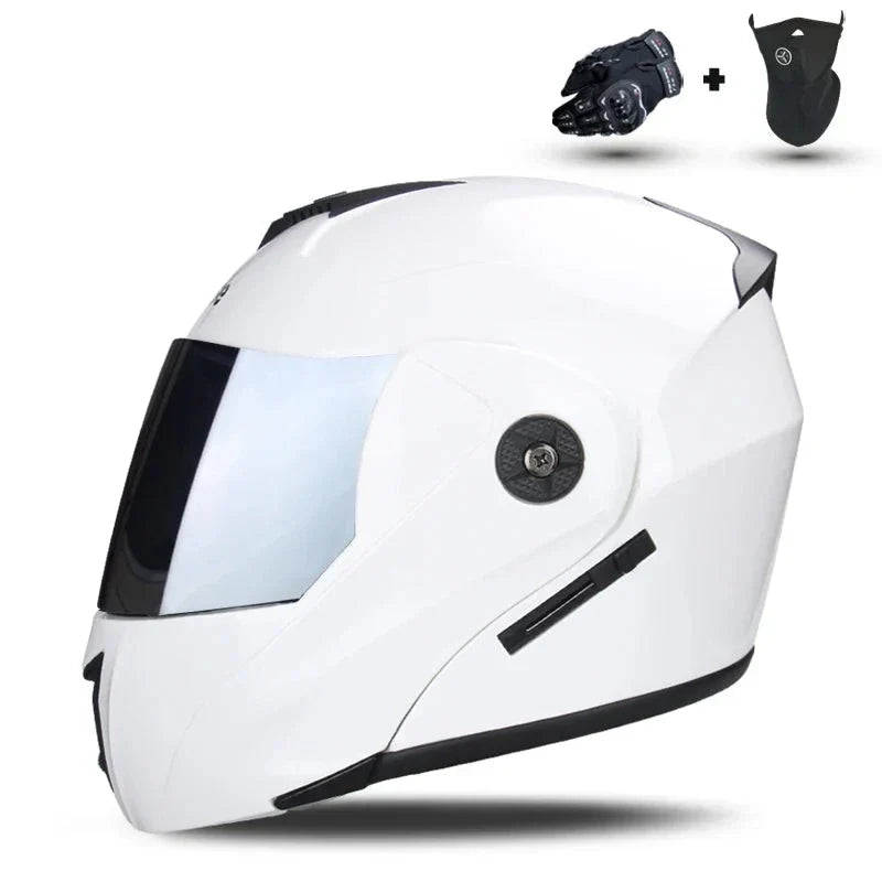 Capacete de Motocicleta com Lente Dupla