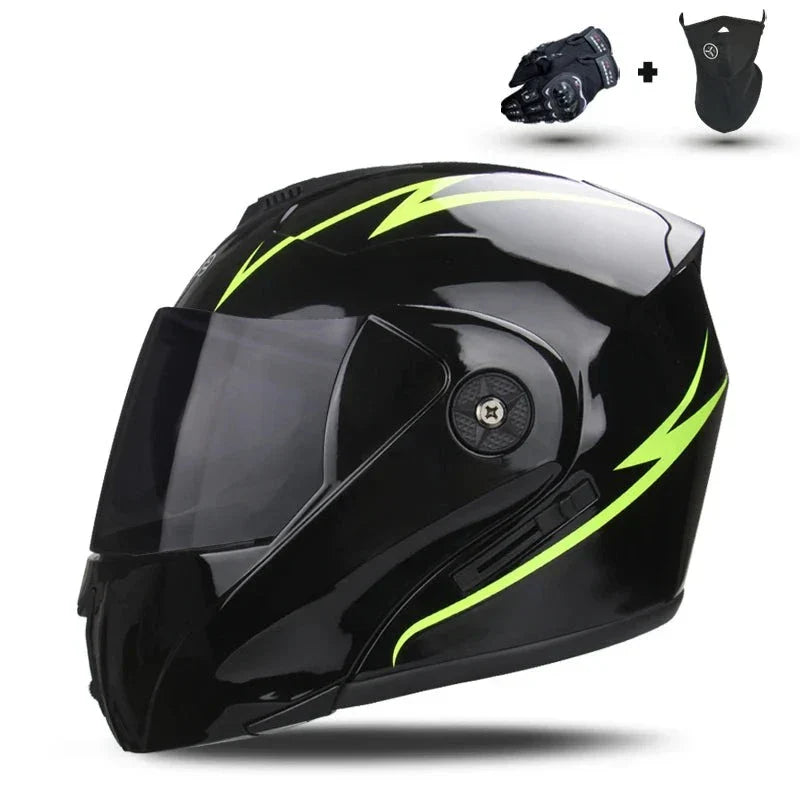 Capacete de Motocicleta com Lente Dupla