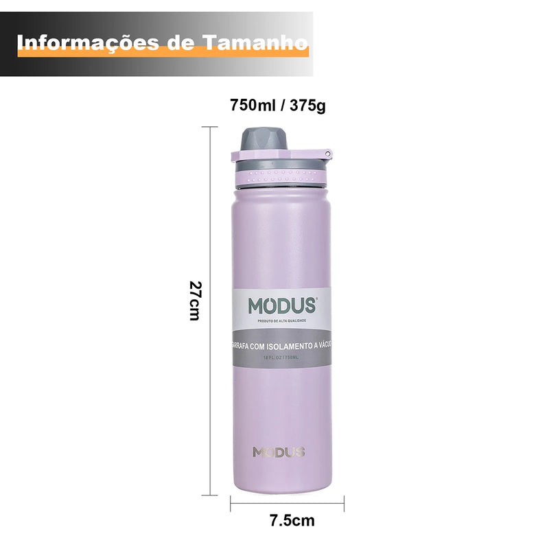 Garrafa Térmica Portátil em Aço Inox 750 mL - MODUS