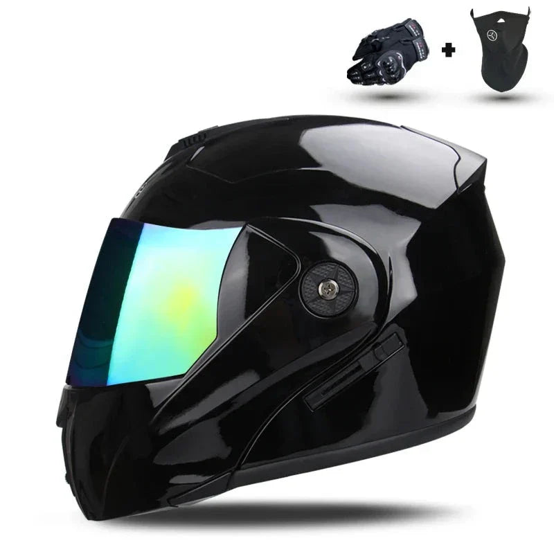 Capacete de Motocicleta com Lente Dupla