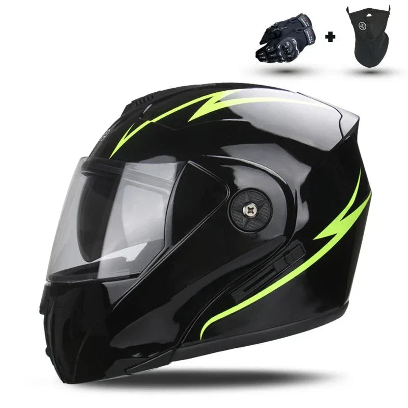 Capacete de Motocicleta com Lente Dupla