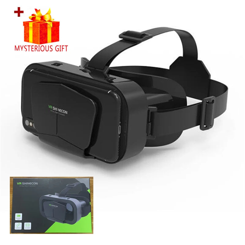 Óculos VR (Realidade Virtual) Headset Dispositivos Viar Capacete Lentes 3D Óculos Inteligentes para Smartphones Acessório de Jogo para Celular