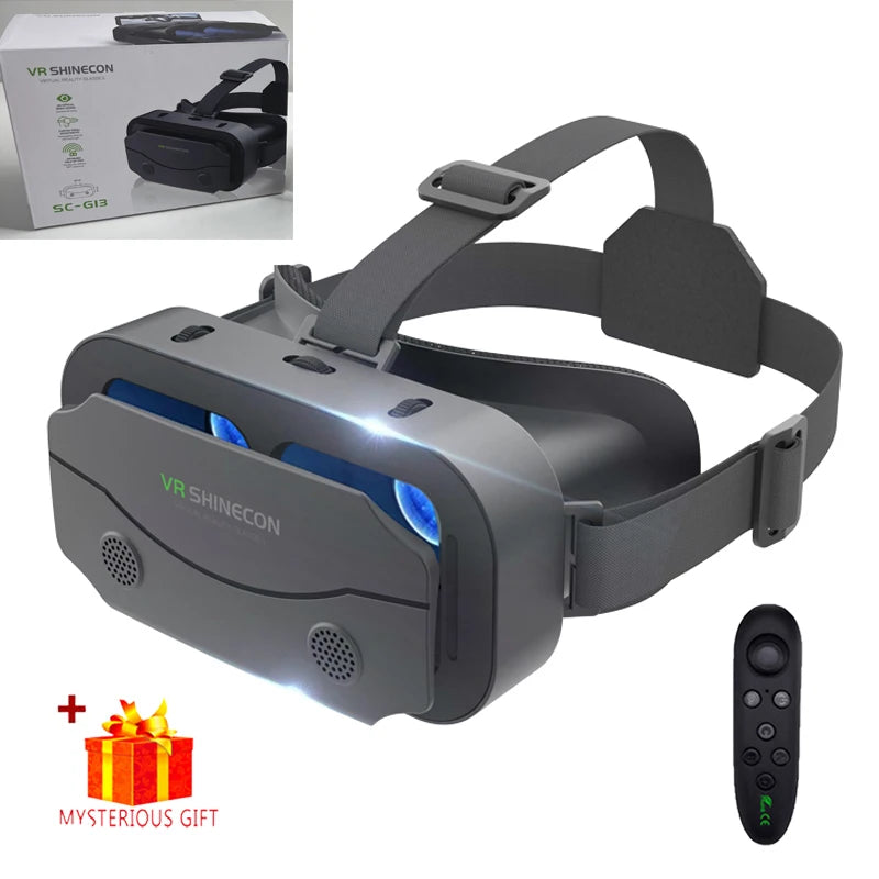 Óculos VR (Realidade Virtual) Headset Dispositivos Viar Capacete Lentes 3D Óculos Inteligentes para Smartphones Acessório de Jogo para Celular