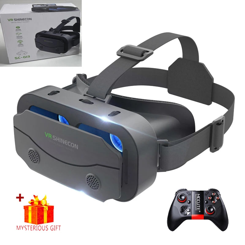 Óculos VR (Realidade Virtual) Headset Dispositivos Viar Capacete Lentes 3D Óculos Inteligentes para Smartphones Acessório de Jogo para Celular