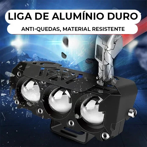 Super Farol de Milha Para Moto - Ultra Light