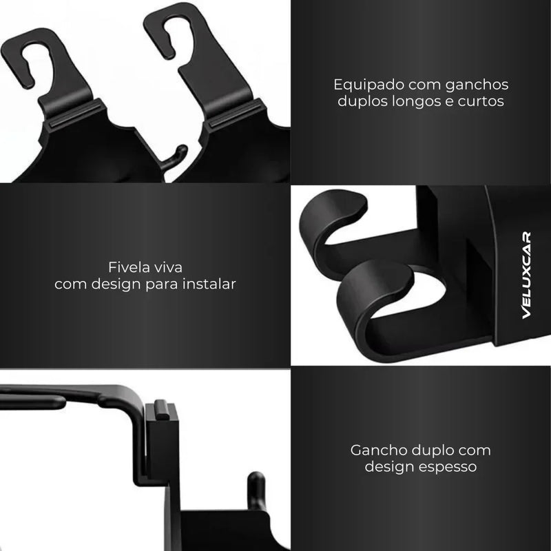 Suporte de Bebidas 3 em 1 com Gancho e Para Celular e Copos - MultiVelux™