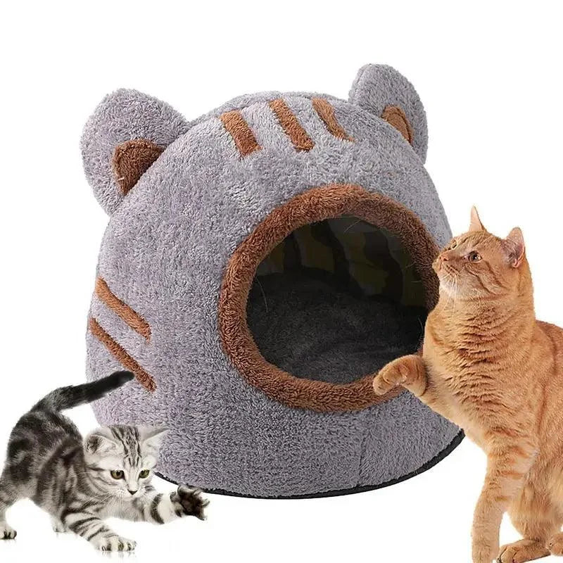 Cama de Inverno em Pelúcia Aconchegante para Gatos