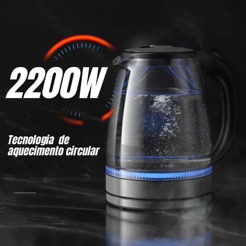 Chaleira Elétrica 2L Borossilicato 110v/220v Lenogue