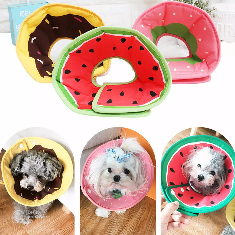 Colar Elizabetano Almofadinha Fruta para Pets