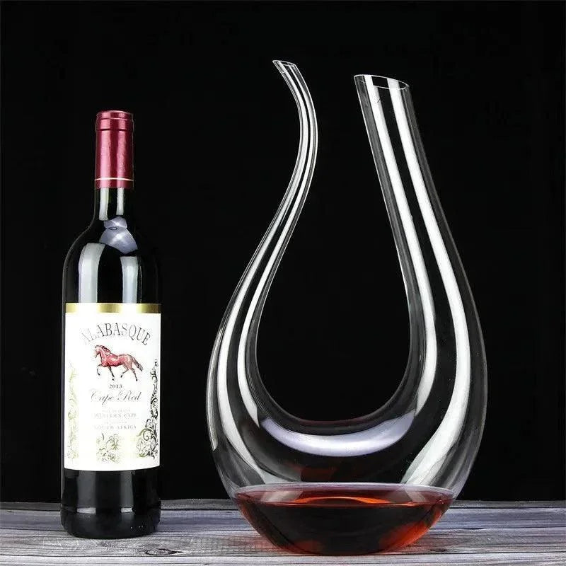 Decanter de Vinho Recipiente de Vidro Cisne Decantador Lenogue