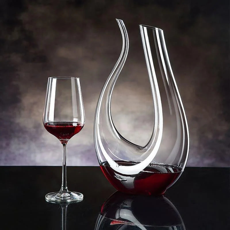 Decanter de Vinho Recipiente de Vidro Cisne Decantador Lenogue