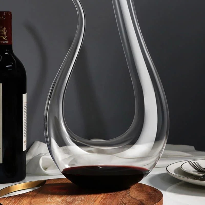 Decanter de Vinho Recipiente de Vidro Cisne Decantador Lenogue