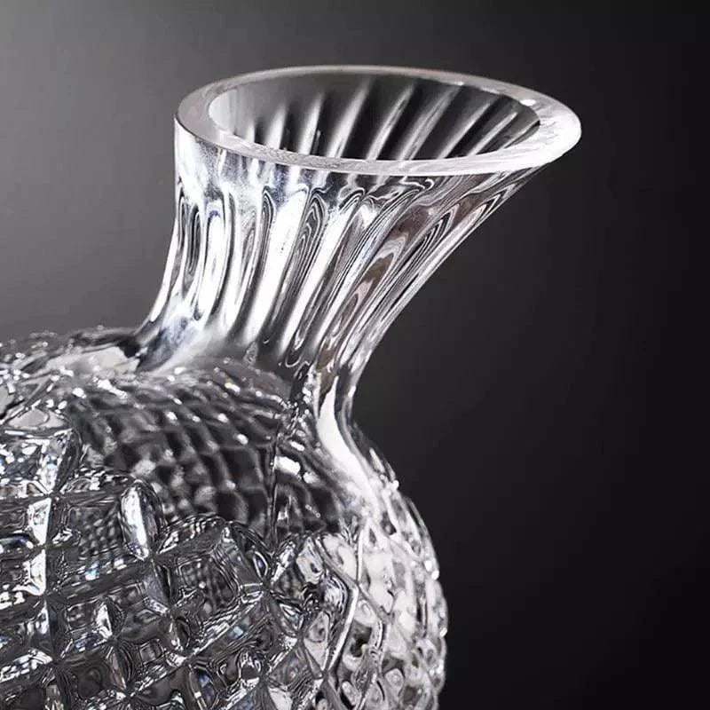 Decanter de Vinho Recipiente de Vidro Cristal Decantador Lenogue