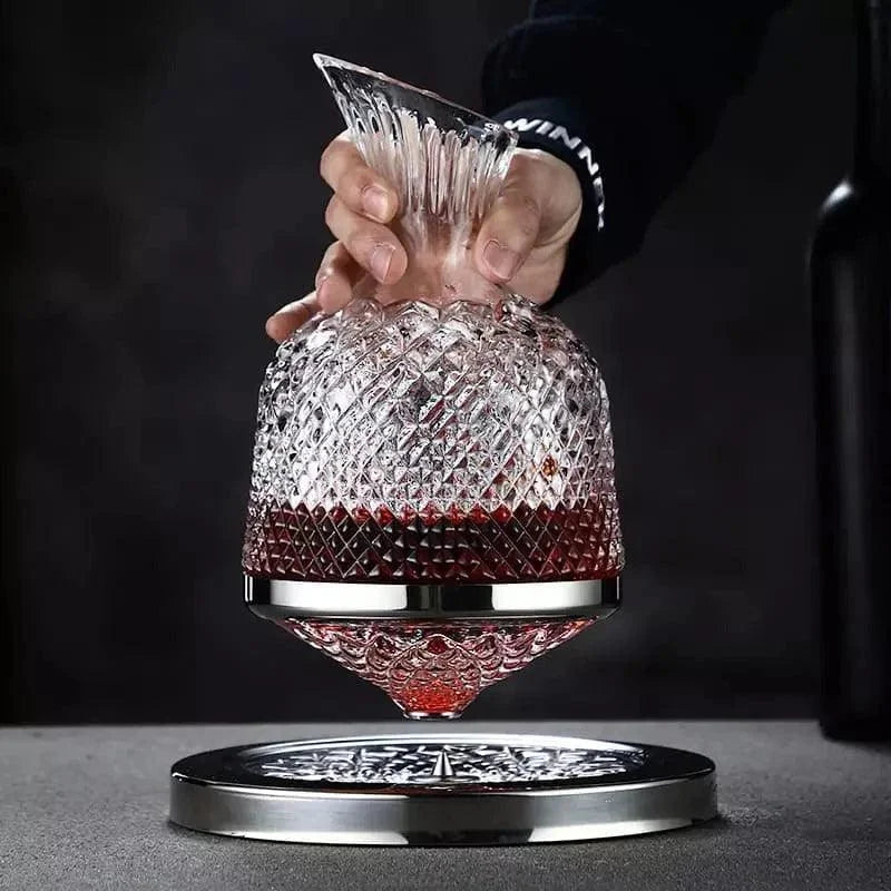 Decanter de Vinho Recipiente de Vidro Cristal Decantador Lenogue