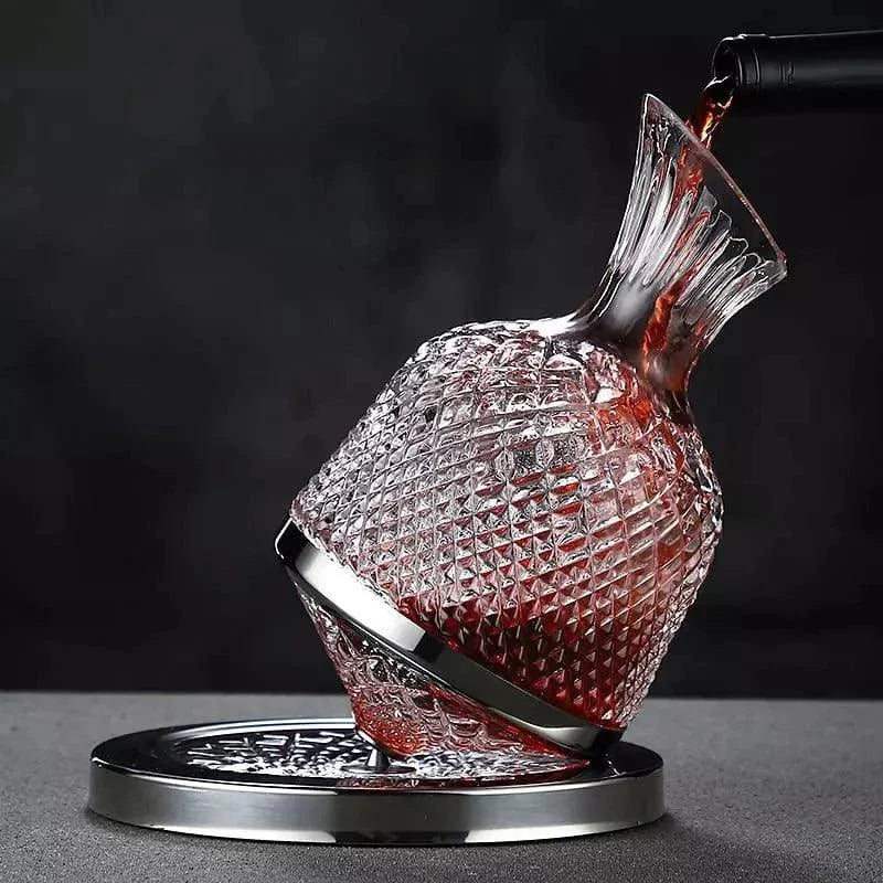 Decanter de Vinho Recipiente de Vidro Cristal Decantador Lenogue