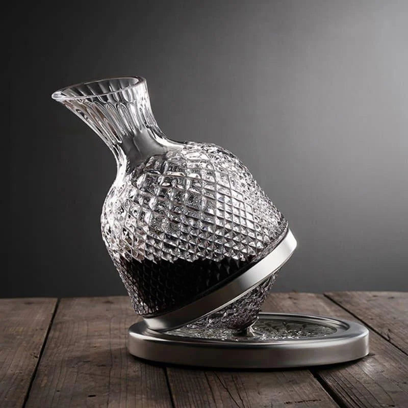 Decanter de Vinho Recipiente de Vidro Cristal Decantador Lenogue