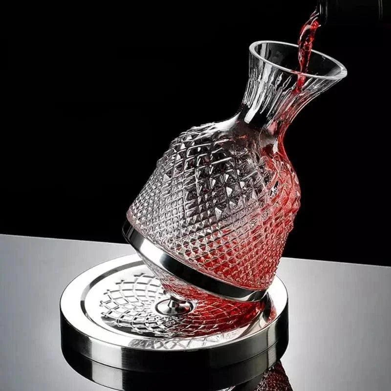 Decanter de Vinho Recipiente de Vidro Cristal Decantador Lenogue