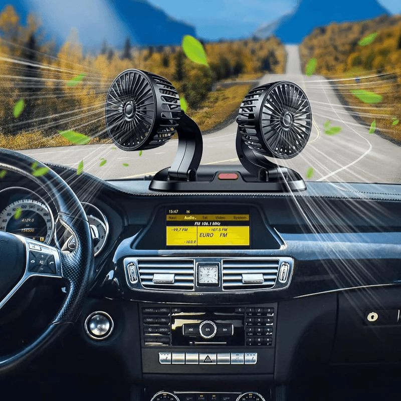 Ventilador Duplo para Carros - AirDuo®️