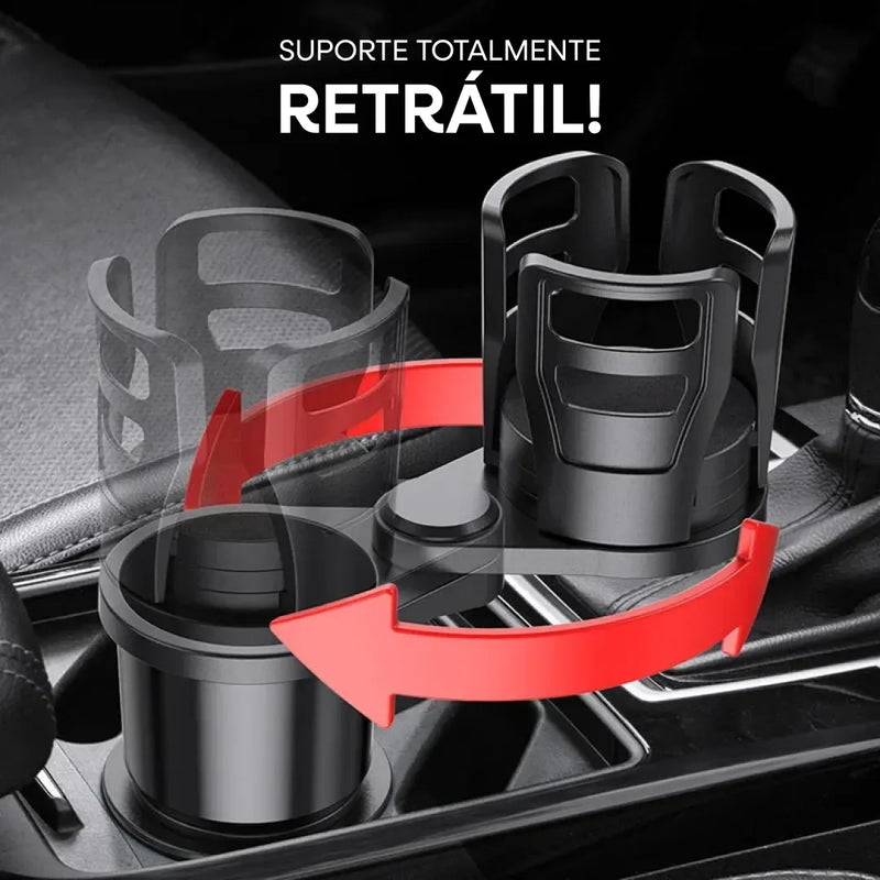 Porta Cuia 2 em 1 para Carros - Velux ChimaHolder™