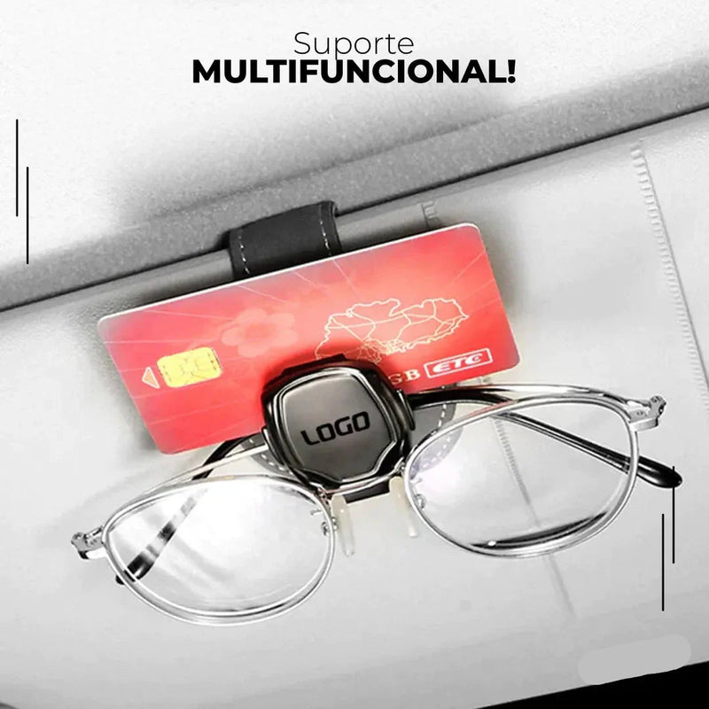 Porta Óculos Automotivo em Suede Personalizado - VeluxGlasses™