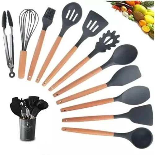 Jogo Kit C/12 Peças Lenogue: Utensílios de Cozinha com Toque de Elegância