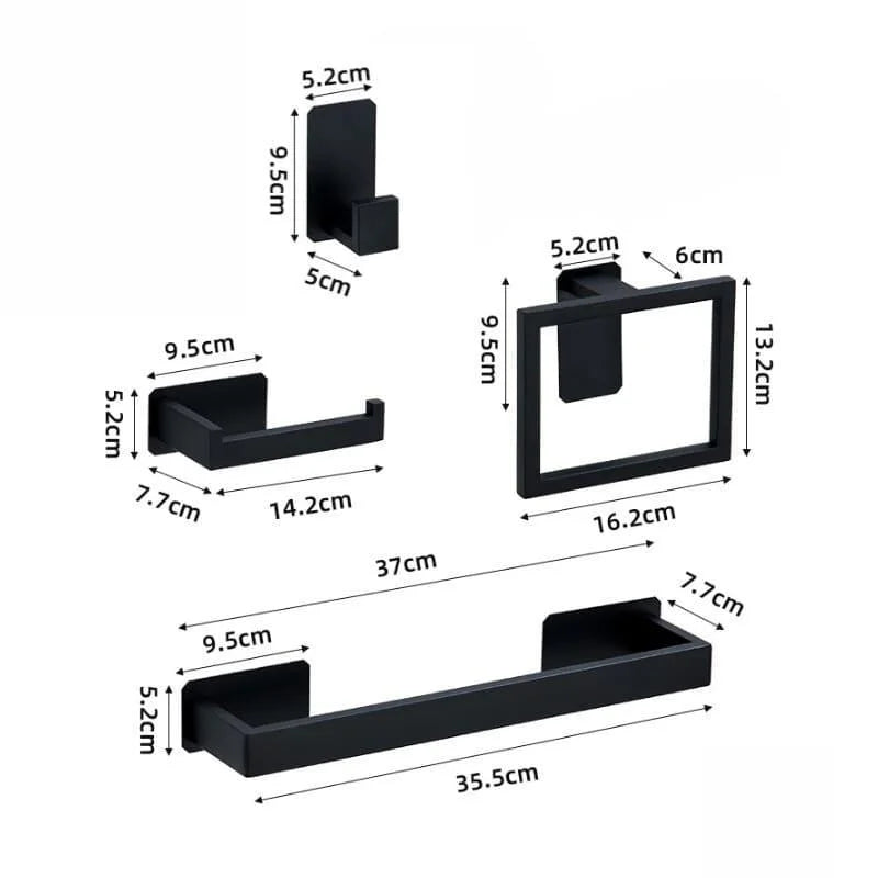 Kit Acessórios para Banheiro Inox 5 Peças Lenogue