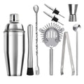 Kit Conjunto Bartender Aço Inoxidável Shaker e Ferramentas para Coquetel