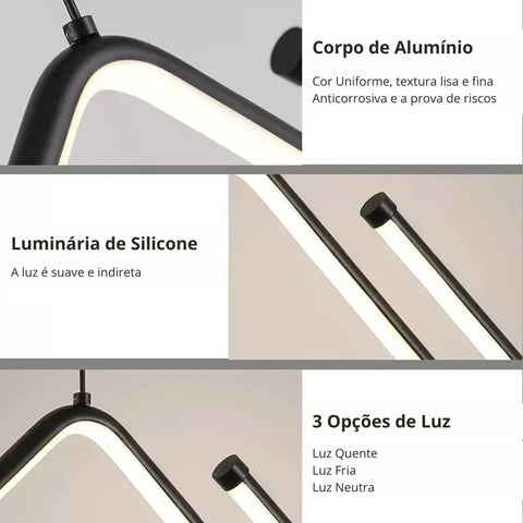 Lustre Pendente Moderno - Minimalista Premium