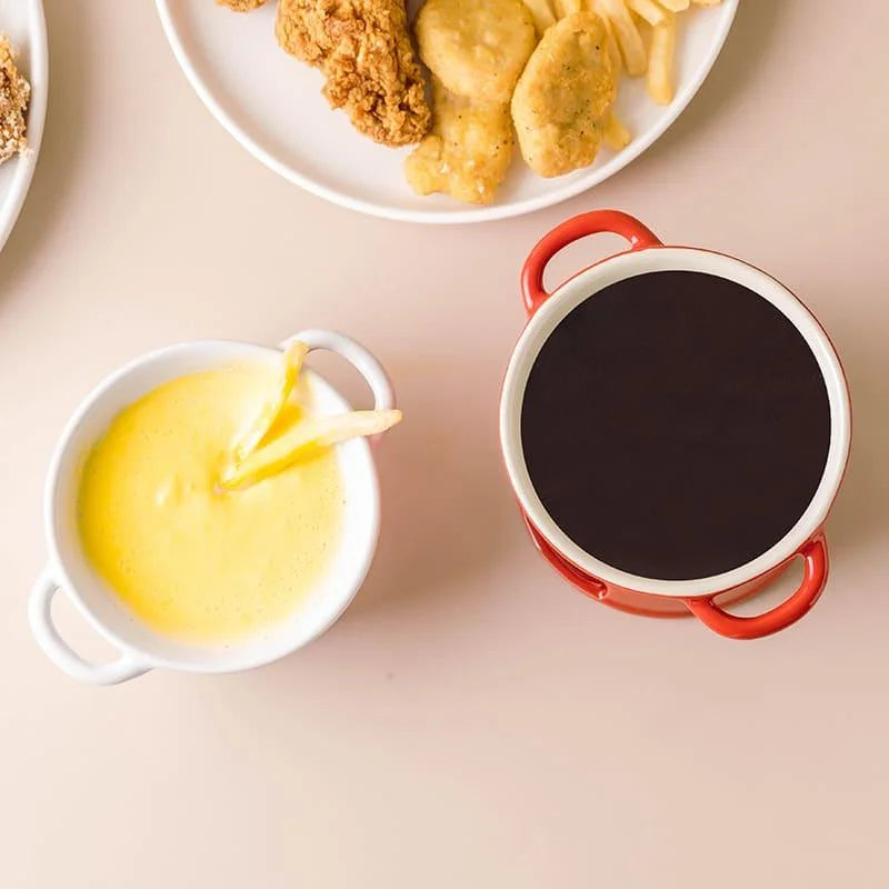 Panela de Fondue de Queijo e Chocolate Cerâmica Lenogue